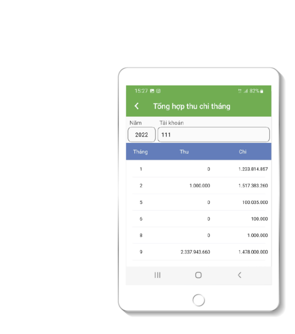 Giao diện phần mềm ERP Workit trên IPad