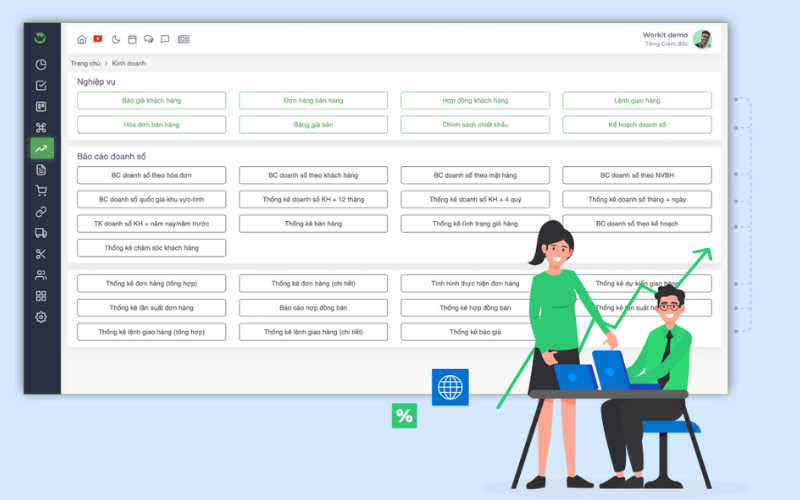phần mềm quản lý sales workit