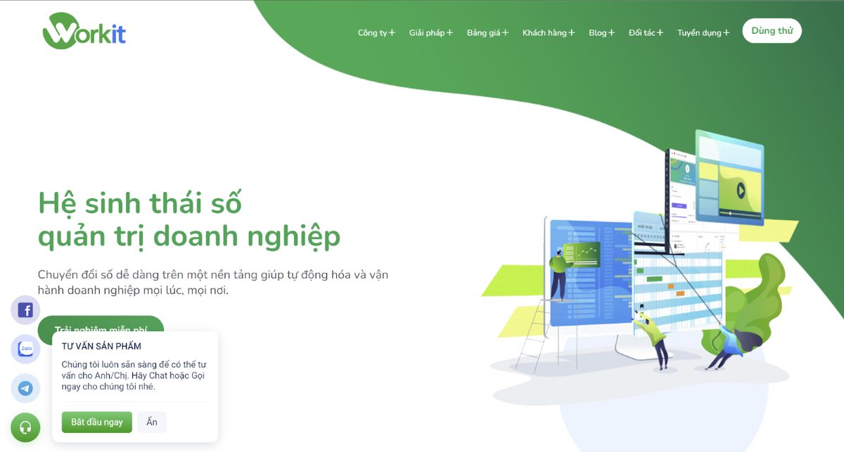 hệ thống của workit