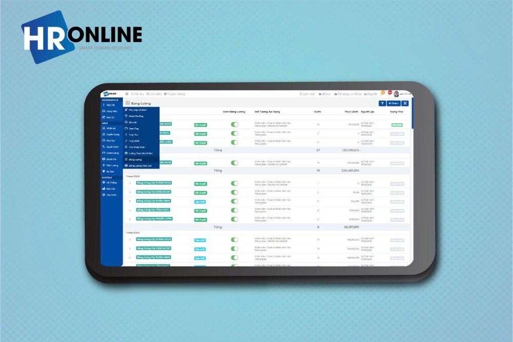 Phần mềm HR Online