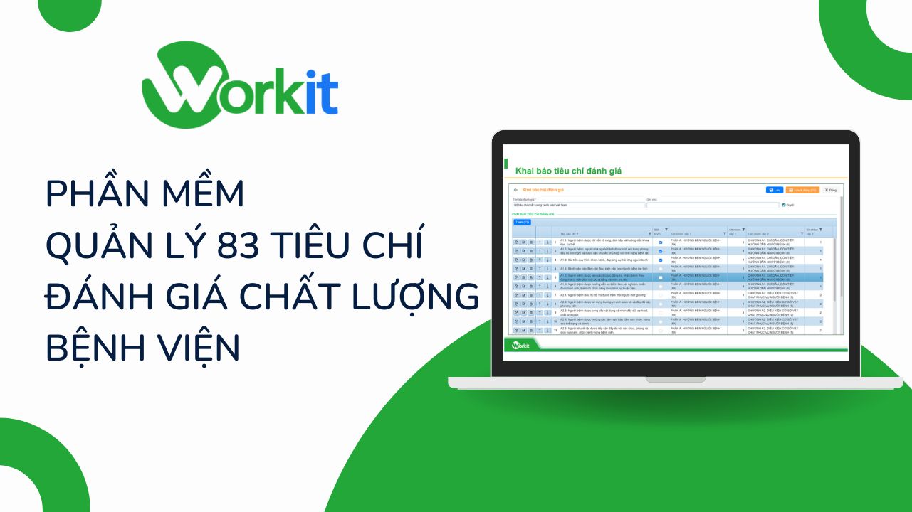 Phần mềm quản lý 83 tiêu chí đánh giá chất lượng bệnh viện là gì