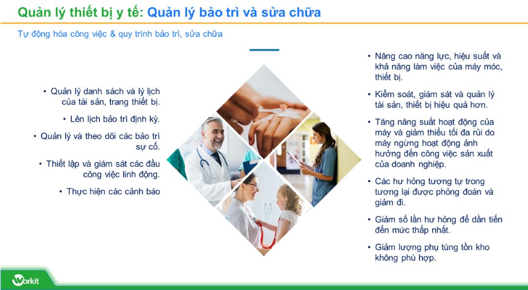 giải pháp quản lý bảo trì sửa chữa thiết bị y tế