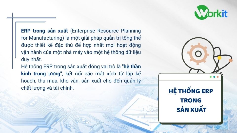 Định nghĩa ERP trong sản xuất