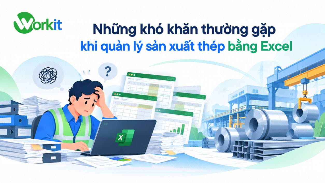 Những khó khăn thường gặp khi quản lý sản xuất bằng Excel